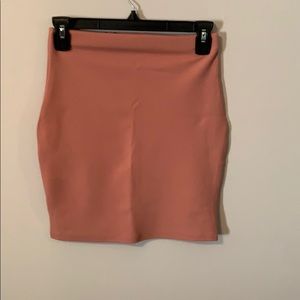 Pink mini skirt